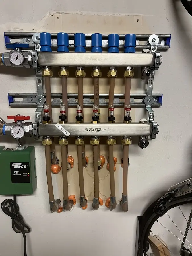 Plumber performing Gas Line Installation at a residential property in Schoharie